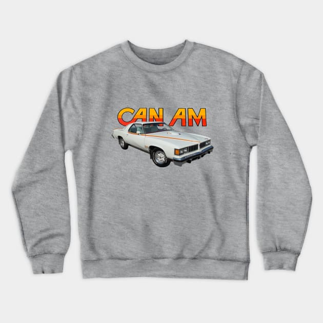 1977 Pontiac Can AM Crewneck Sweatshirt by Permages LLC